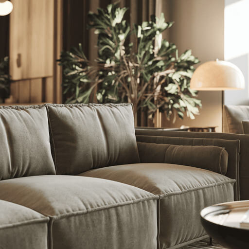 Bank kussens opvullen