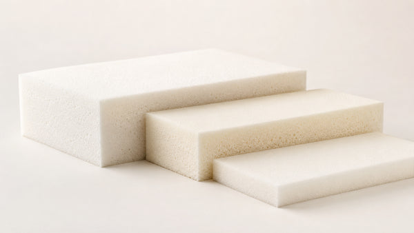 Verschillende soorten polyether schuimrubber.