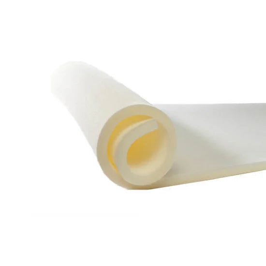 dun polyether schuimrubber 1cm wit
