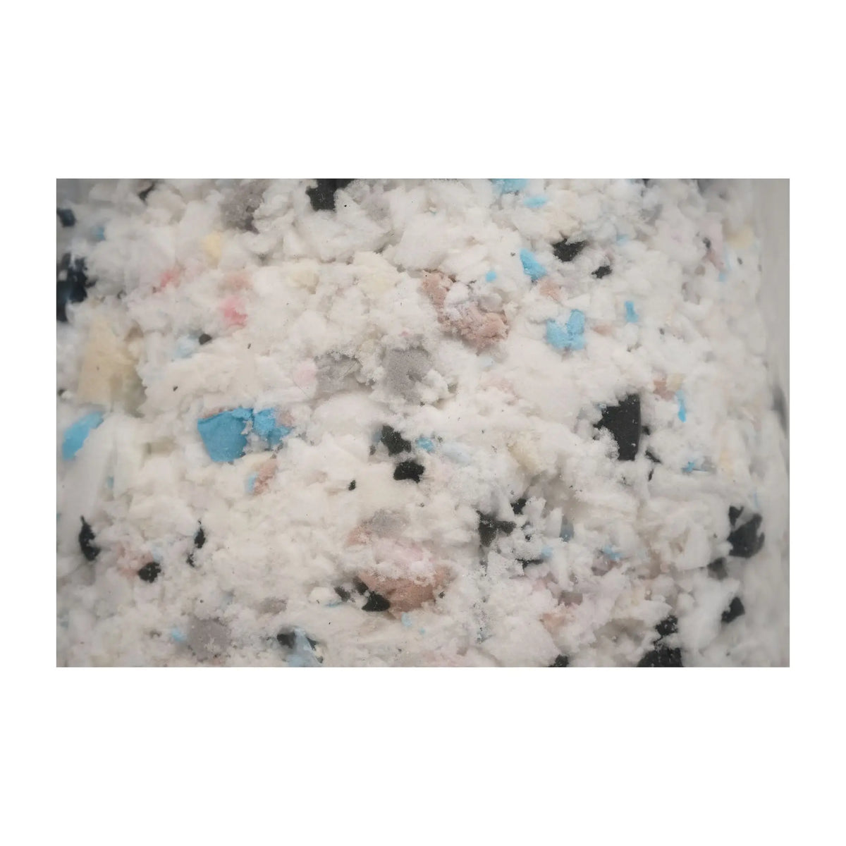 Polyether vlokken structuur
